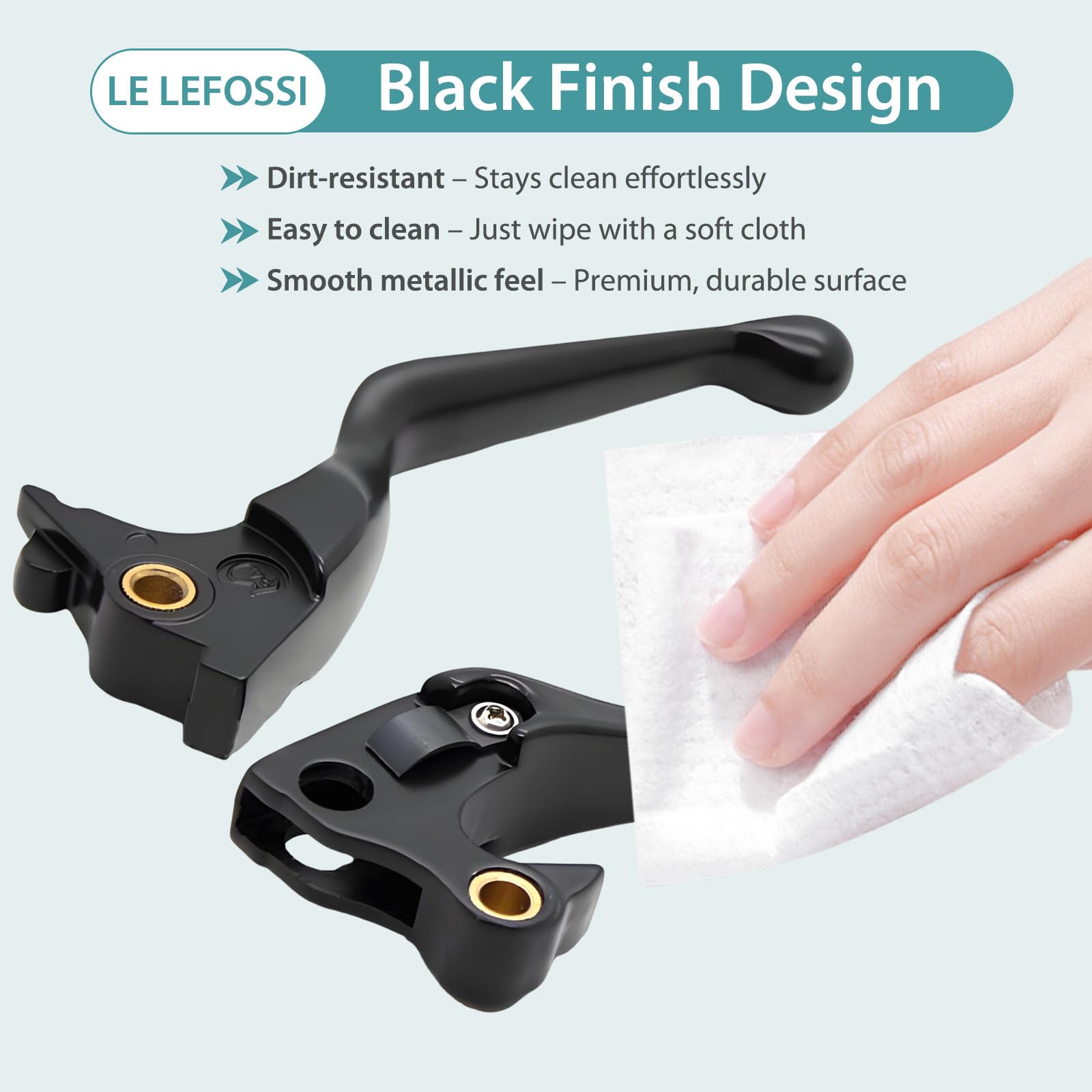 Premium in alluminio freno moto & leva frizione Compatibile con Harley Davidson XL Sportster 883 1200 XL883 XL1200 Forty Eight Seventy Two 2014-2020 - Safety,Corrosion-Resistant, Black