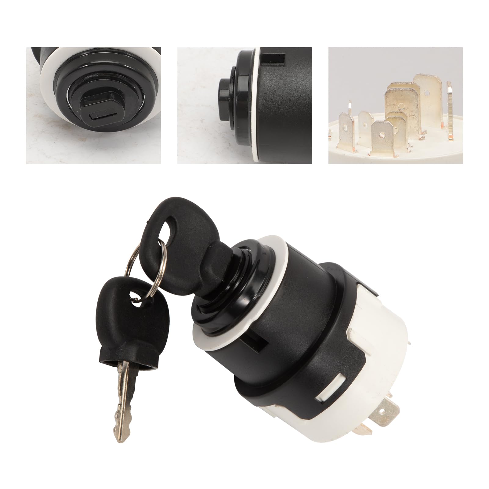 SHLPDF Universal 12/24v Zündschloss Zündschalter Und 2 X Schlüssel Für