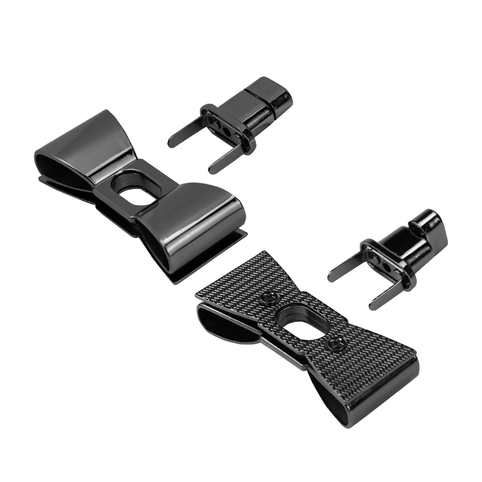 PVUVTNAHW 10Pcs Tie Shape Clasp Turn Lock Twist Locks DIY Leather Handbag Women Bag Hardware Metal Accessories(Gun)