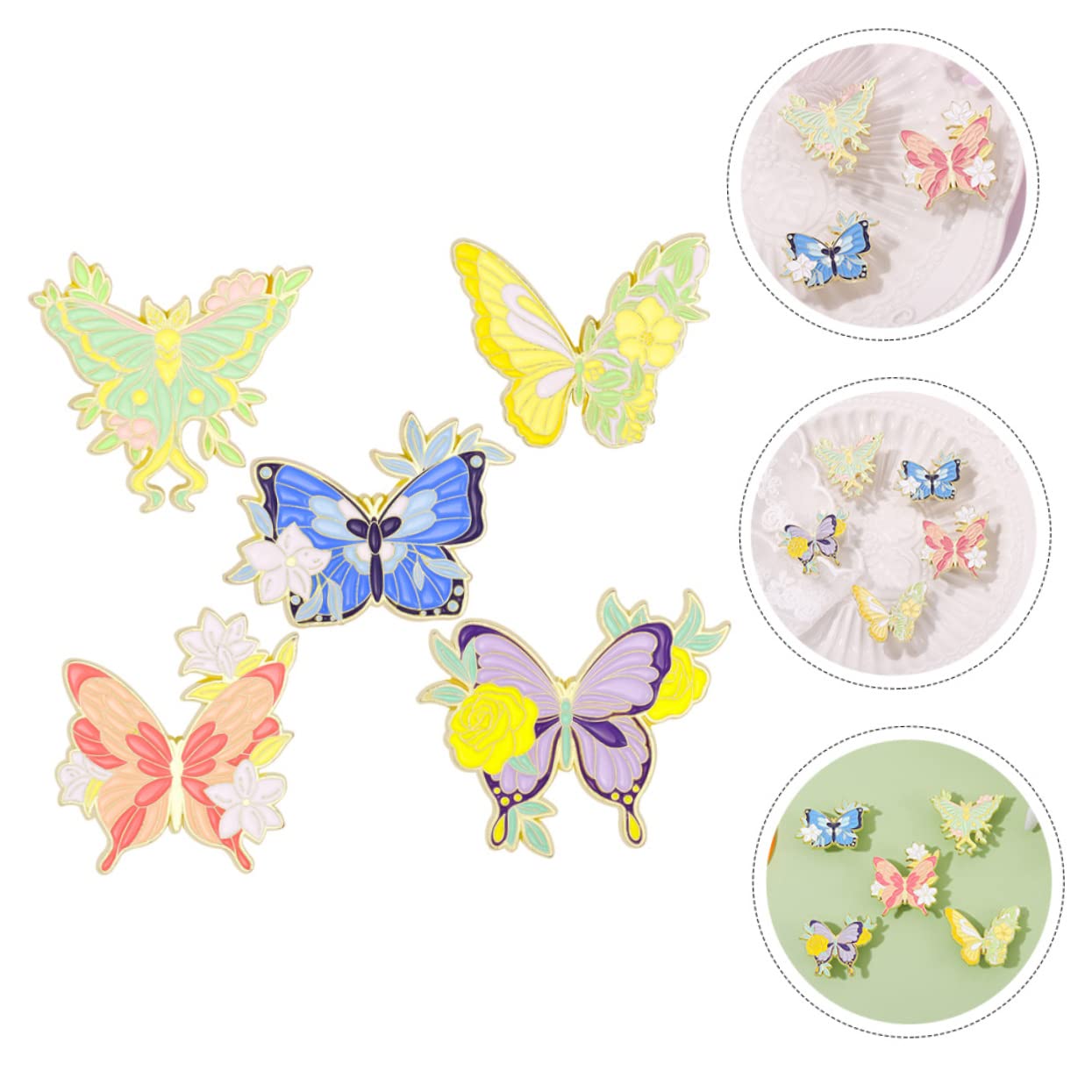 25stücke Bunte Schmetterlings Brosche Pin Handgefertigte Einzigartige Accessoires Für Kleidung Schals Und Taschen Schöne Farben Und Designs Für Modisches Statement