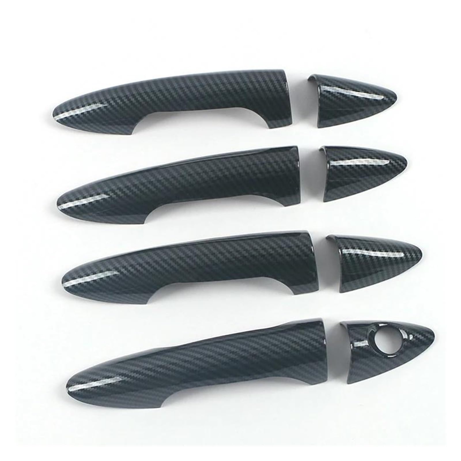 Mtvtfecewg Carbon Texture Car Outside Door Handle Cover Trim For Hyundai For Accent For Solaris For Verna I25 2012 2013 2014 2015 2016 (Carbon Texture)
