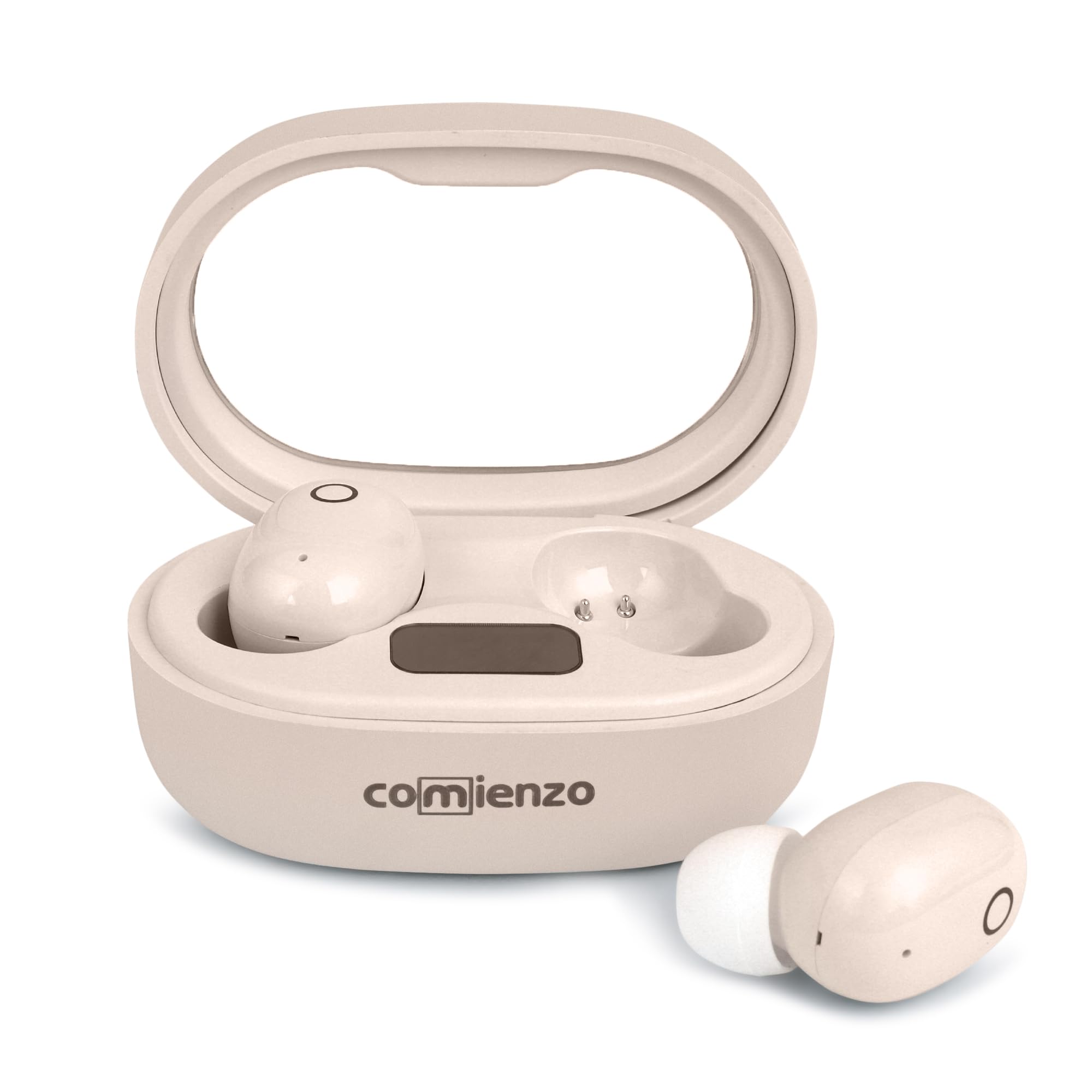 COMIENZO TWS Earbuds with Truly Wireless in Ear Ear Buds, 13MM Bass Driver, 35 mAh Battery, Control Touch, Bluetooth v5.3, Transparency Mode Earbuds Color Beige (B0D8Y98ZW8) Amazon Price History, Amazon Price Tracker