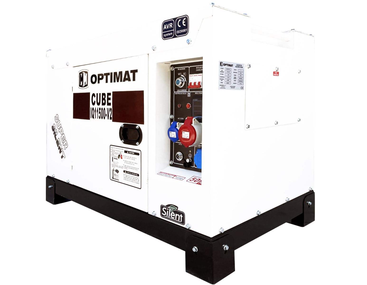 Generator Agregat Prądu AVR Diesel 11,5kW 230/400V Optimat IQ11500-V2 CUBE
