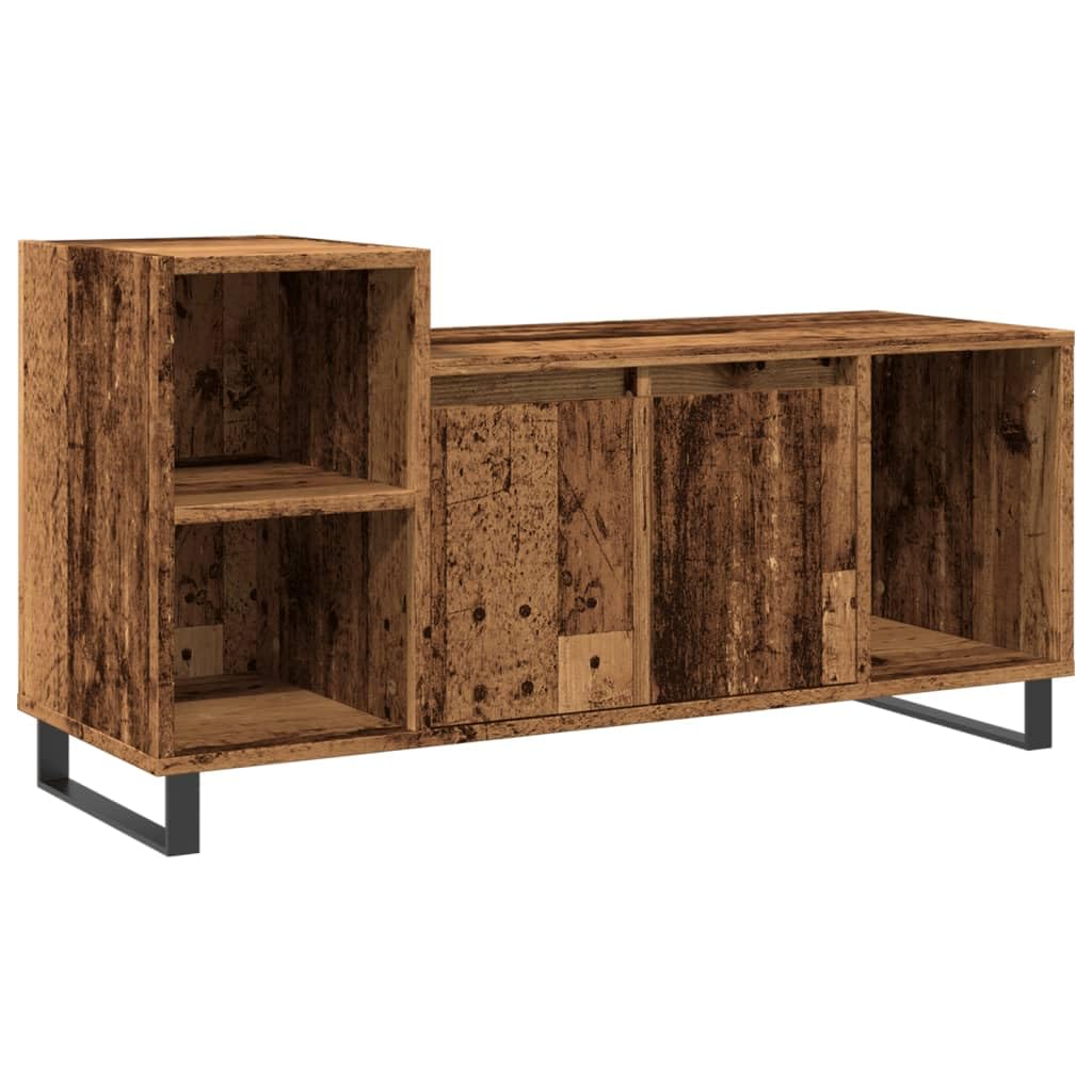 Vinta Drewniany stojak na telewizor, 100 x 35 x 55 cm, futro HiFi, rustykalna konsola TV, materiał drewniany, nowoczesny wystrój domu, Slish Entertainment Center, 100 x 35 x 55 cm