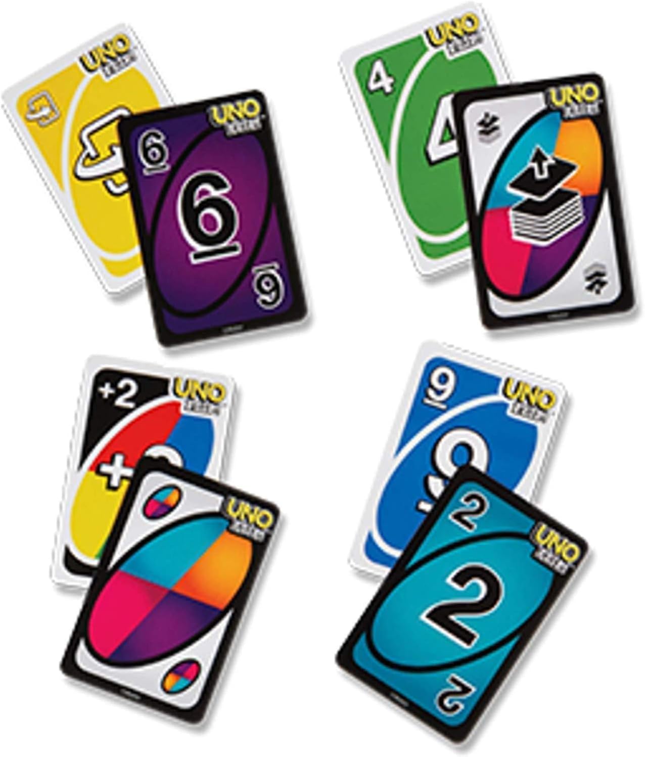 Mattel Uno, Flip and Dos Pack of 3 Combo Card Game