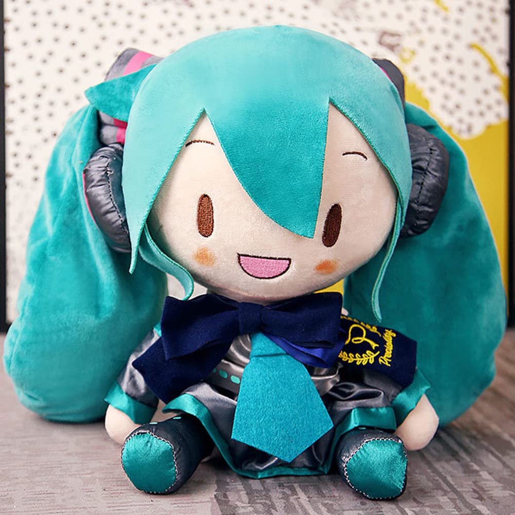 Zhongkaihua Miku Plüsch-Anime-Anhänger, weich, gefüllt, 32 cm, 4 Stück | Mit Baumwolle gefüllt, Manga-Merch-Geschenke, Sammlerstücke, Ornament, Heimdekoration