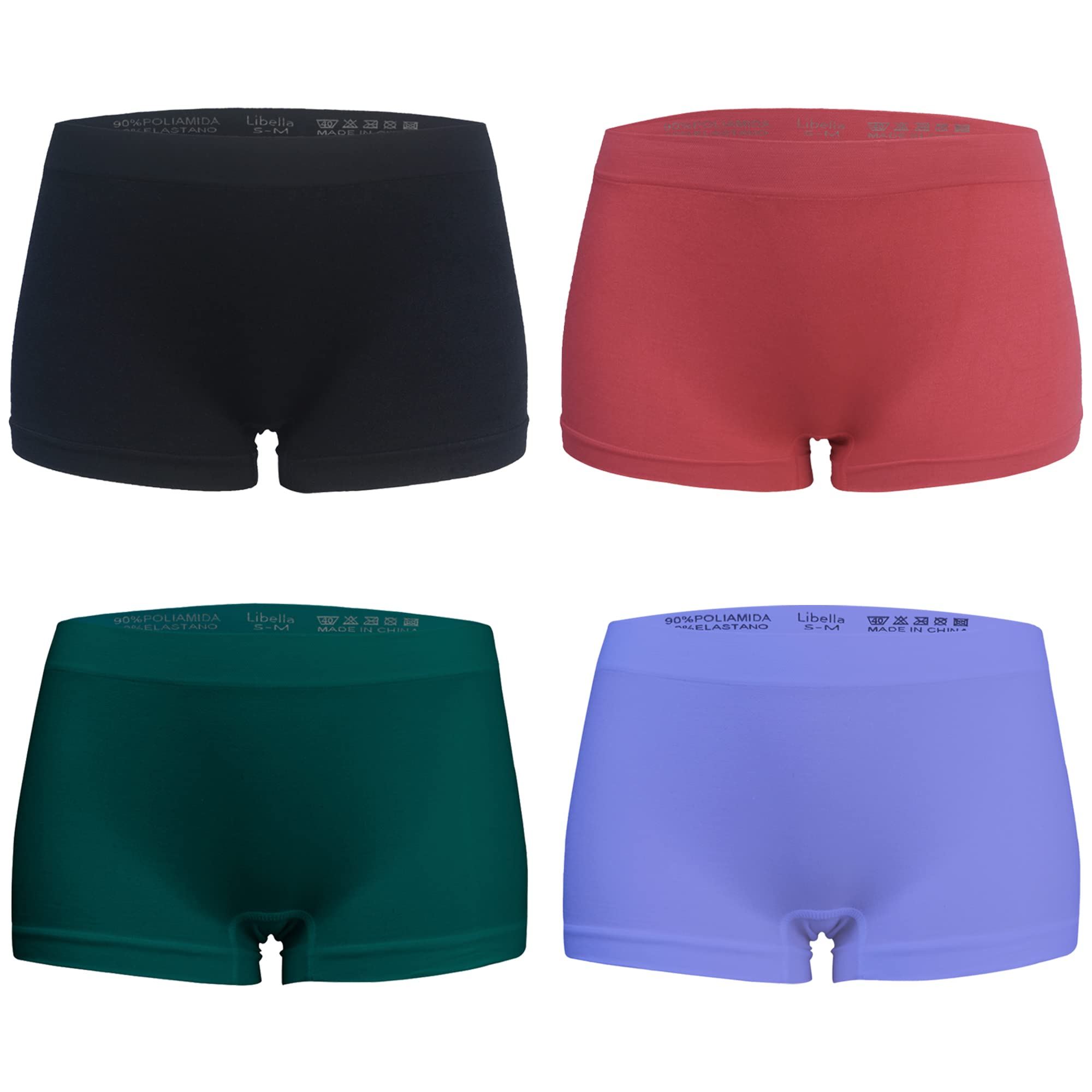 Libella 6er Pack Damen Panties Boxershorts Mikrofaser ohne Seitennähte 3908