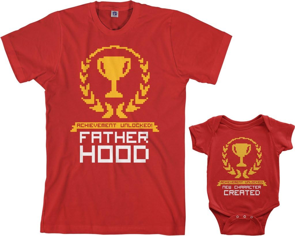 Threadrock Achievement Unlocked Infant Bodysuit & Men's T-Shirt Matching Set