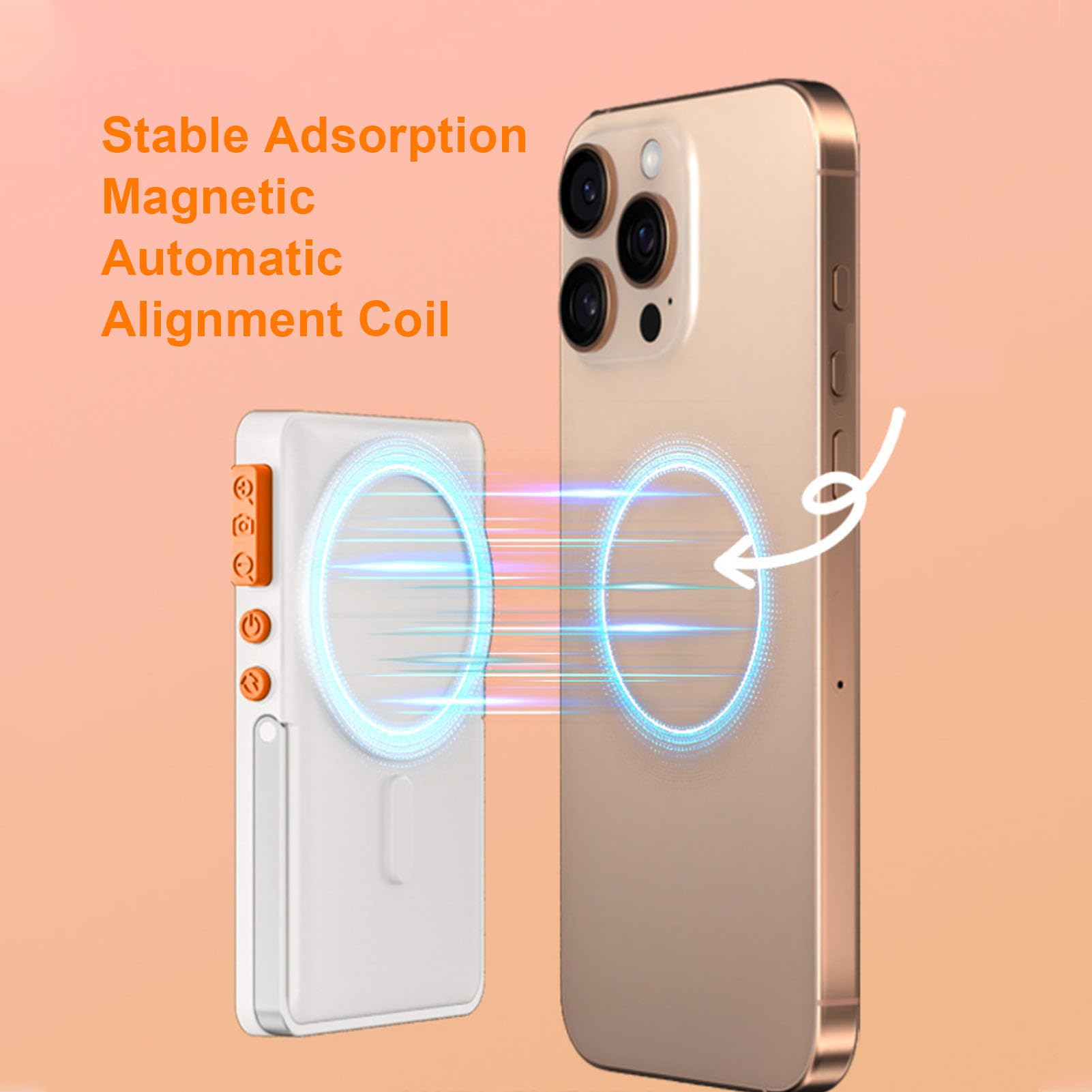 Phone Vlog Selfie Screen, Magnetic Wireless Phone Selfie Screen,