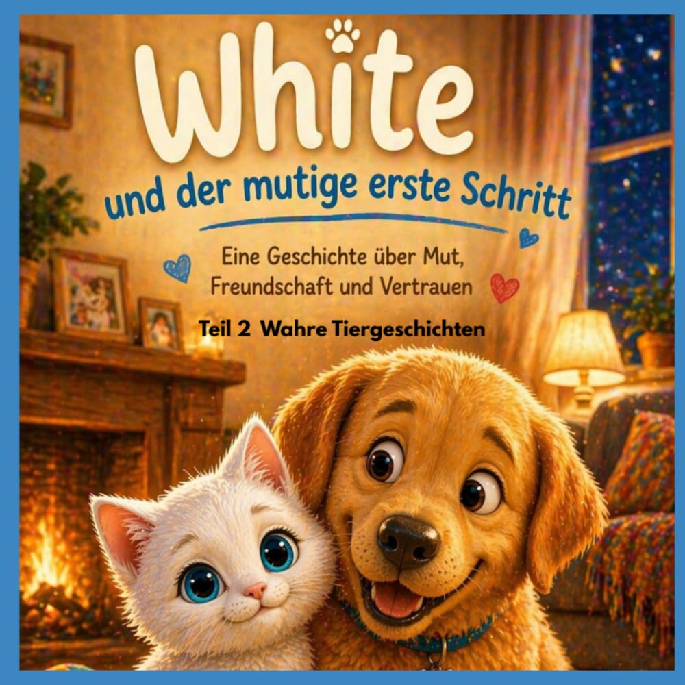 White und der mutige erste Schritt: Eine Geschichte über Mut, Freundschaft und Vertrauen (Wahre Tiergeschichten)