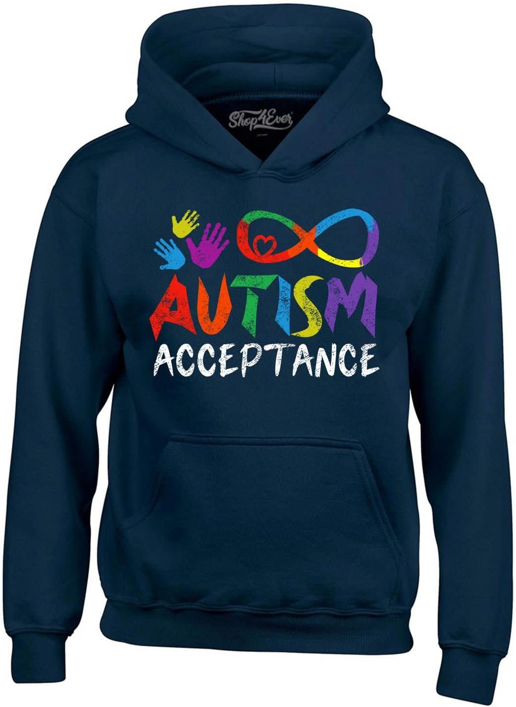 shop4ever Autism Acceptance Infinity Symbol Hoodie Sweatshirts