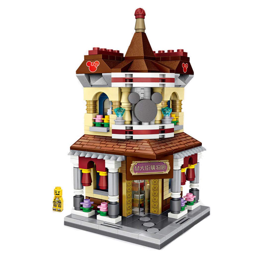 Chinese Street View Building Block, Mini Pavilion Architecture Building Blocks,467PCS Mini City Bricks LOZ Set for Kids, Teens and Adults (M-Street 1632)