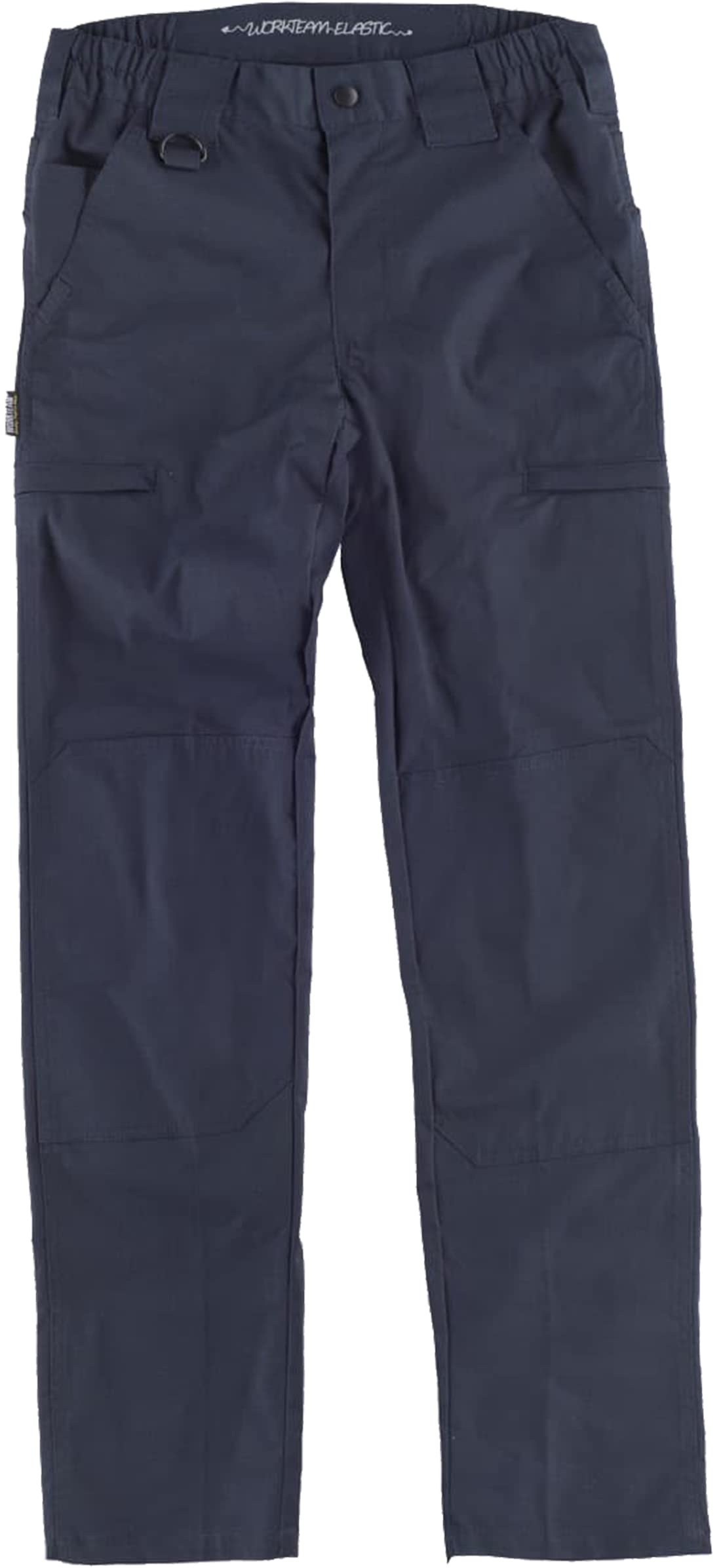 WORKTEAM Pantalón Elástico de Trabajo, Slim Fit, Rodilleras y Culera Reforzadas, Alta Resistencia al Desgarro y Alta Durabilidad. Unisex