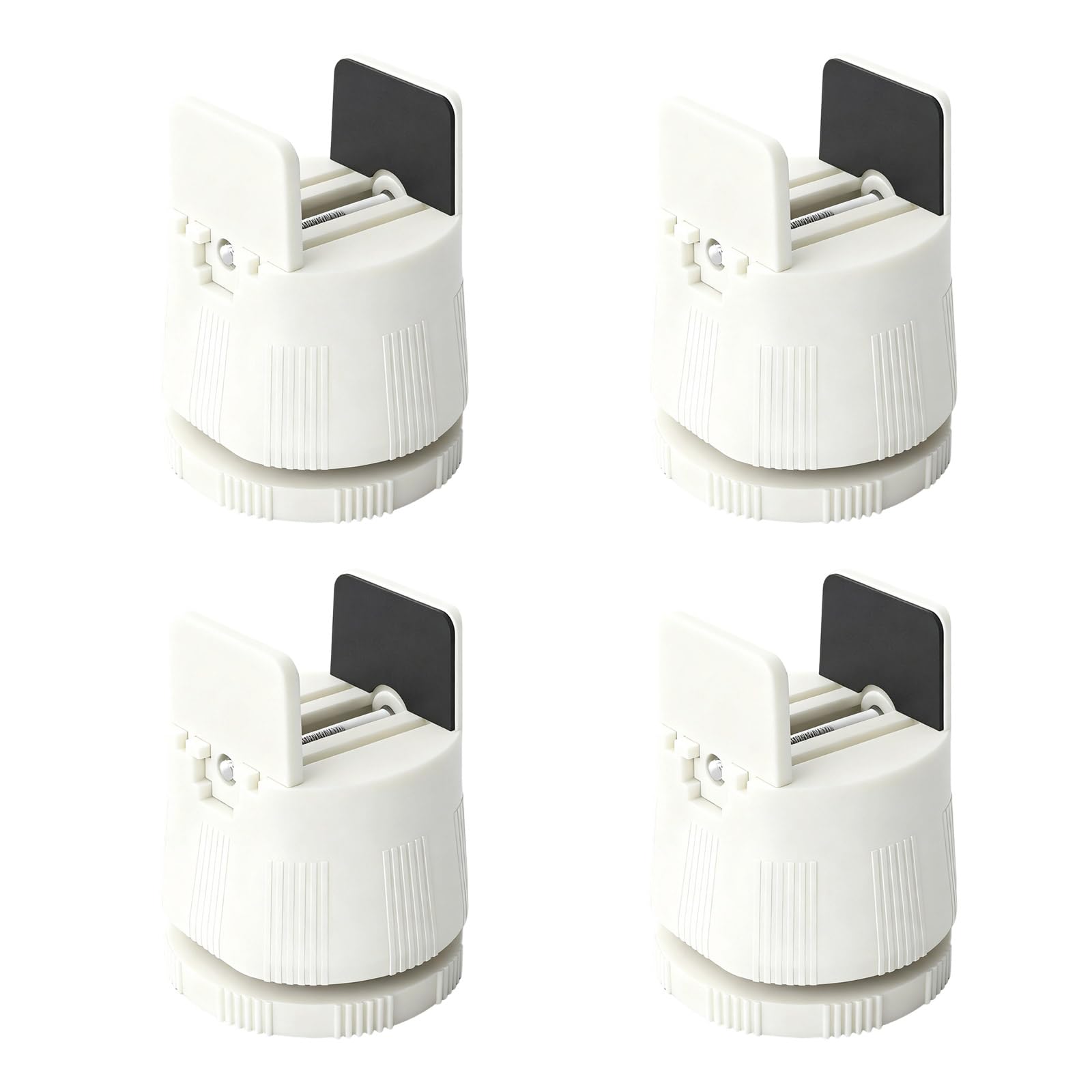 Fentency Apricot Color Height 4Pcs Furniture Heightening Foot Pad Adjustable Leg Risers Bed Foot Pad With Clamp Easy To Installation Adjustable Chair Feet Risers With Screw Clamp