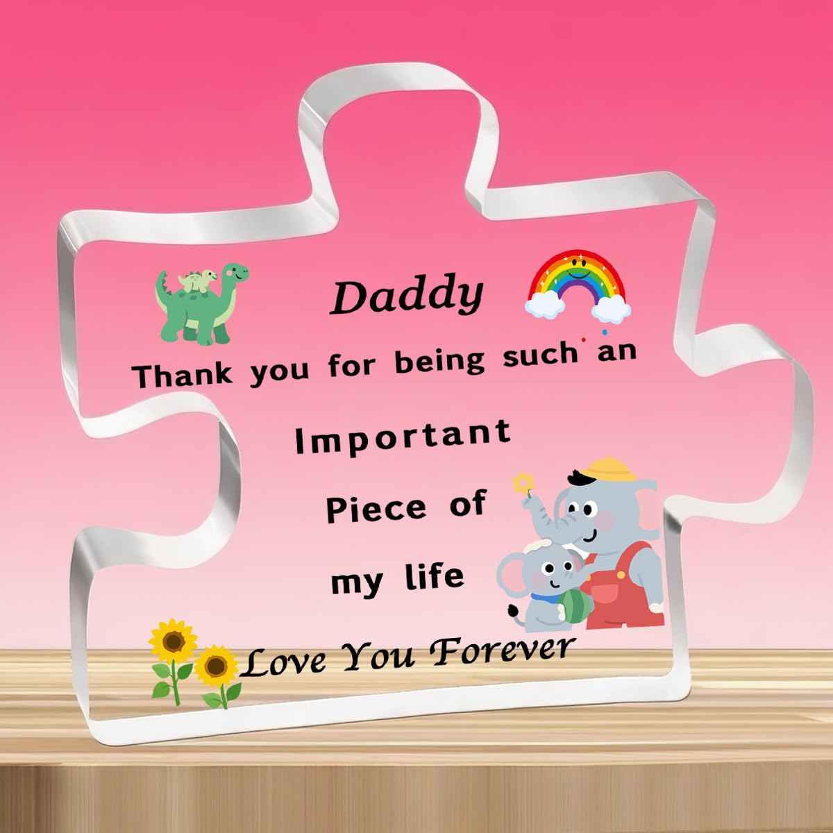 Tovii For Dad Daddy Gifts From Son Daughter Acrylic Plaque Daddy Gifts Birthday Christmas Thanksgiving Dy Dad Father