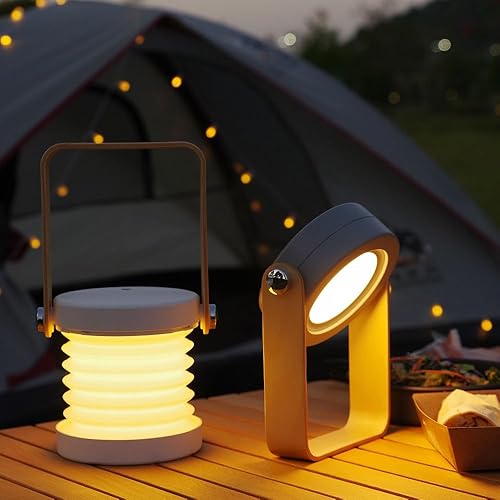 Linterna retro recargable por USB, luz de campamento al aire libre, atenuación de tres niveles, luz de ambiente de emergencia portátil, adecuada