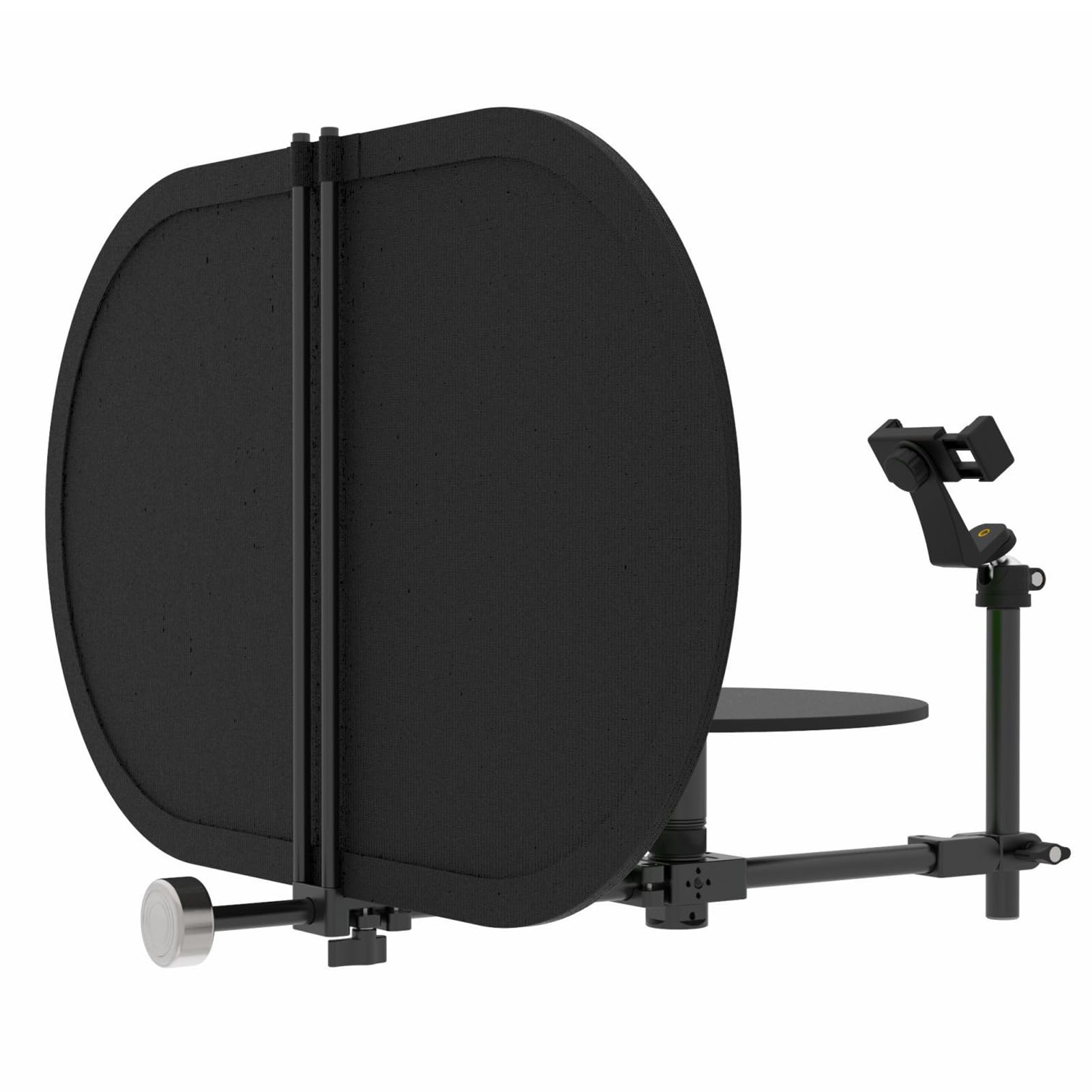 Goshyda Fotografia 360° Gramofon z Regulowanym Kątem Obrotu Kamery do Fotografii Produktowej, Obrotowa Platforma Wideo o Modułowej Konstrukcji, Nośność 5 Kg, Dysk 30 Cm, Stop Aluminium,