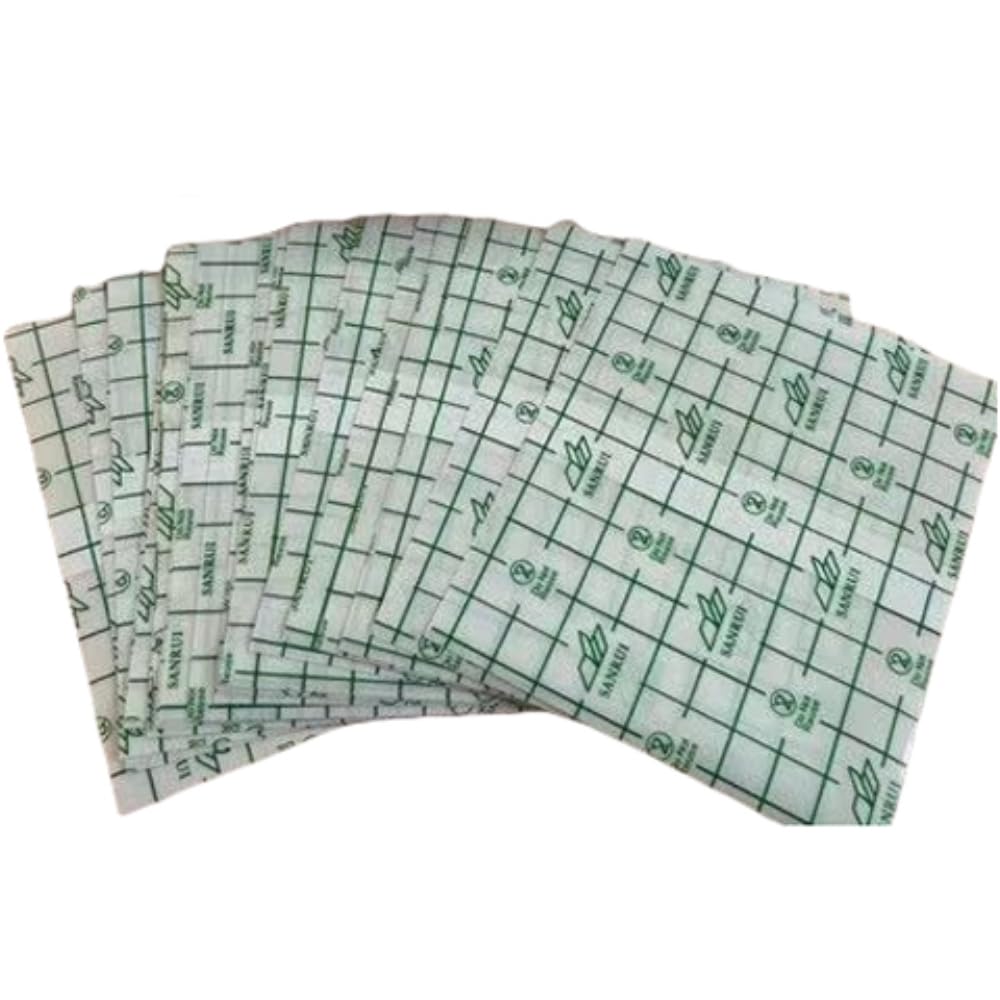 100 tiritas de ducha de diferentes tamaños, impermeables, desechables, de poliuretano, resistentes al agua, para duchas, apósitos para la fijación de medicamentos, 20 x 20 cm