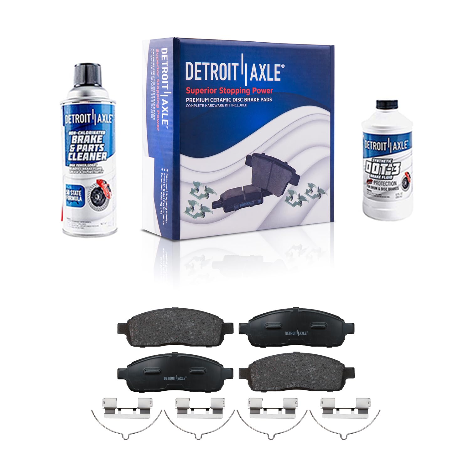 Detroit Axle - Front Ceramic Brake Pads for Ford 2009 F-150