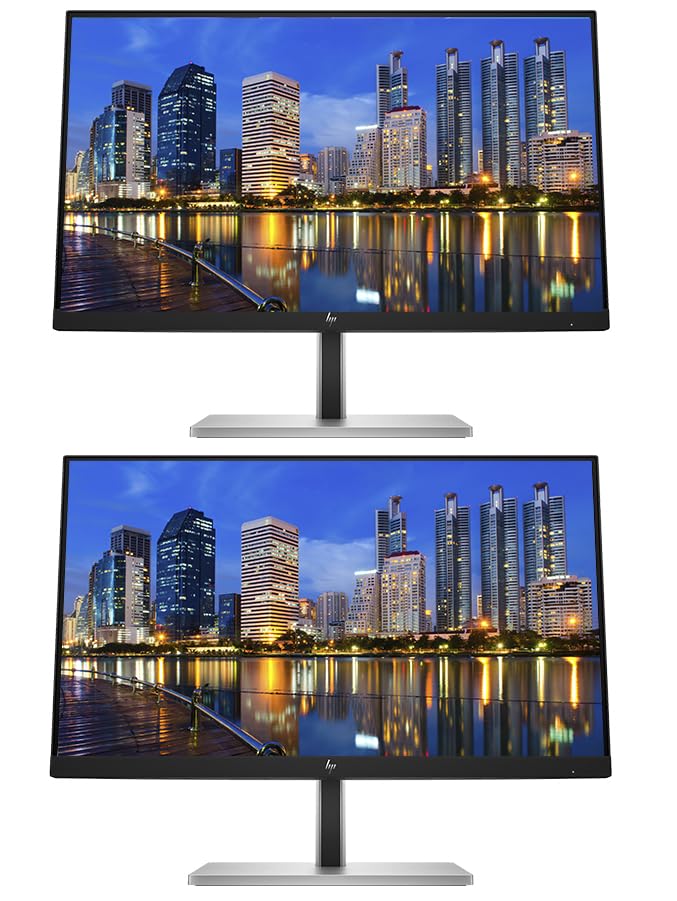 Image of HP EliteDisplay E24 G5 24 inch Full HD LED-Backlit LCD IPS Monitor, 2-Pack Bundle with USB Hub and Displayport