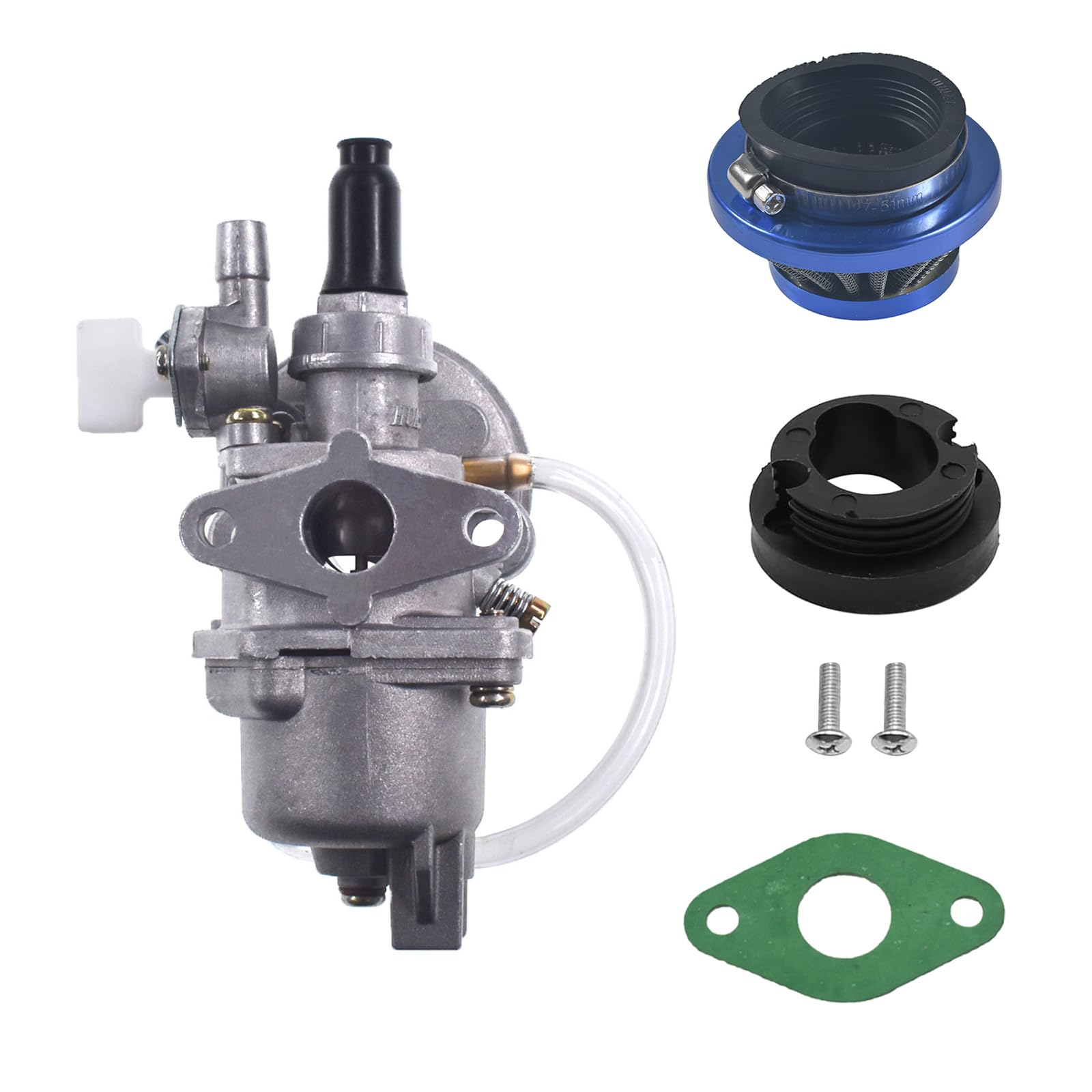 Kit Carburateur MCHNIC Pour Moteur 47-49cc 2 Temps - Avec Filtre à Air, Bougie, Filtre à Essence