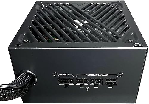 Miniatura 10 de Apevia ATX-GX1000W PCIe 5.0 y ATX 3.0 Ready Galaxy 1000W 80+ Gold certificado, Gen 5 12VHPWR conector, fuente de alimentación para juegos