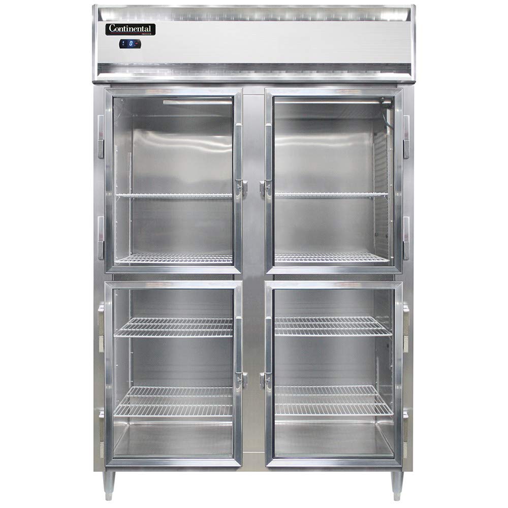 DL2FS-SA-GD-HD Designer Line Two Section Reach In Glass Door Freezer by Continental Refrigerator – Commercial Grade