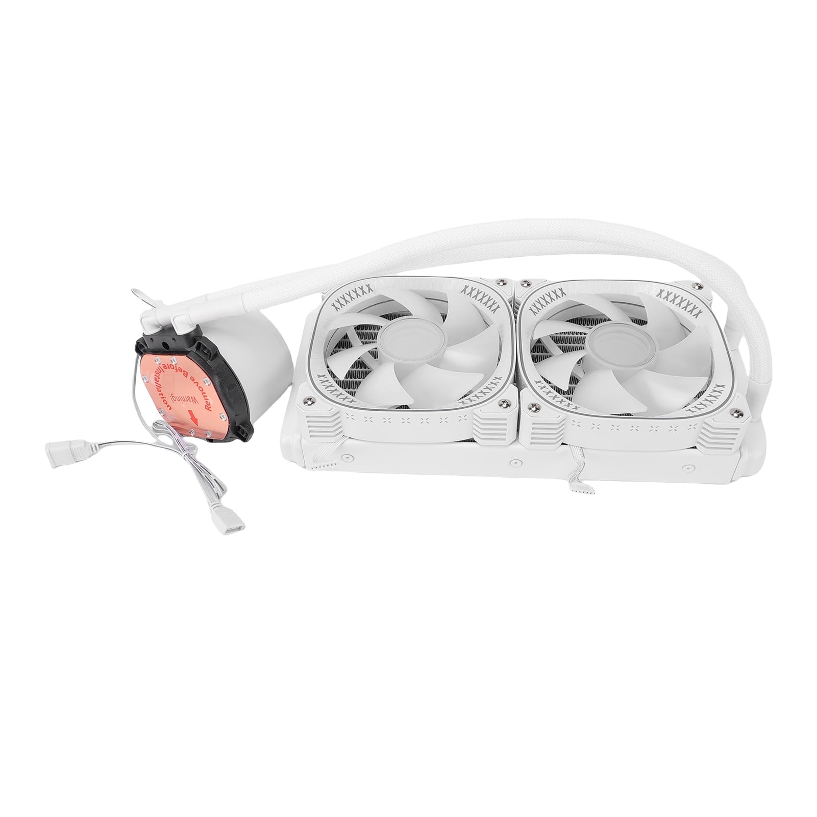 Cuifati Chłodnica Cieczowa Procesora ARGB AIO 240 Mm, Ekran LCD IPS 2,2" System Chłodzenia wodą, Bezprzewodowe łączenie Wentylatorów, dla AM5 AM4; LGA 1851 1700, Kontrola Temperatury PWM, (WHITE)