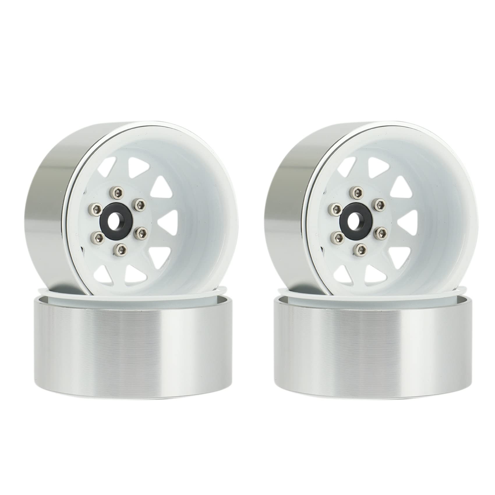 Roues Hexagonales 12mm Pour RC Axial SCX10, Traxxas TRX4, MST - Pack De 4 Avec Vis (8mm D'épaisseur) - 4