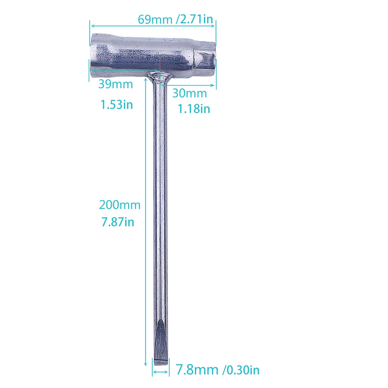 Pistone Stop Frizione Volano Smontaggio Motosega Frizione Strumento di rimozione per Husqvarna Rancher 340 345 346 350 351 353 445 450 455 460 motoseghe Sostituire 502541601 502 54 16-03