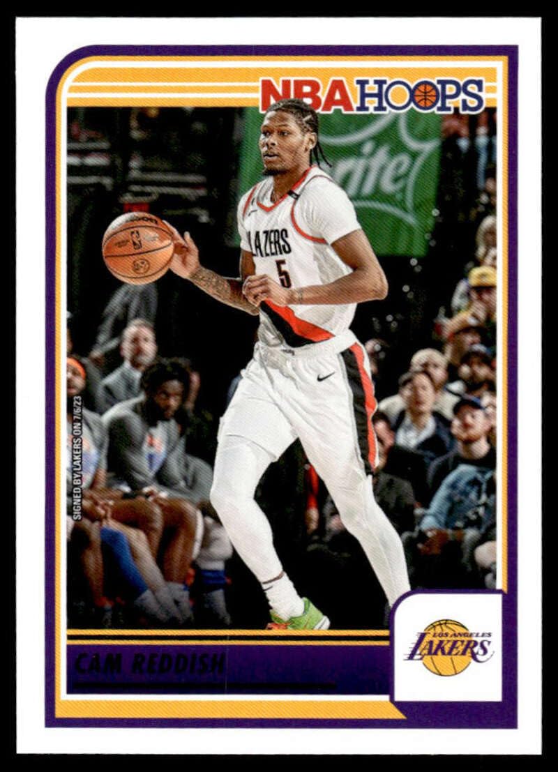 Amazon.com: 2023-24 Hoops #142 Cam Reddish Los Angeles Lakers NBA