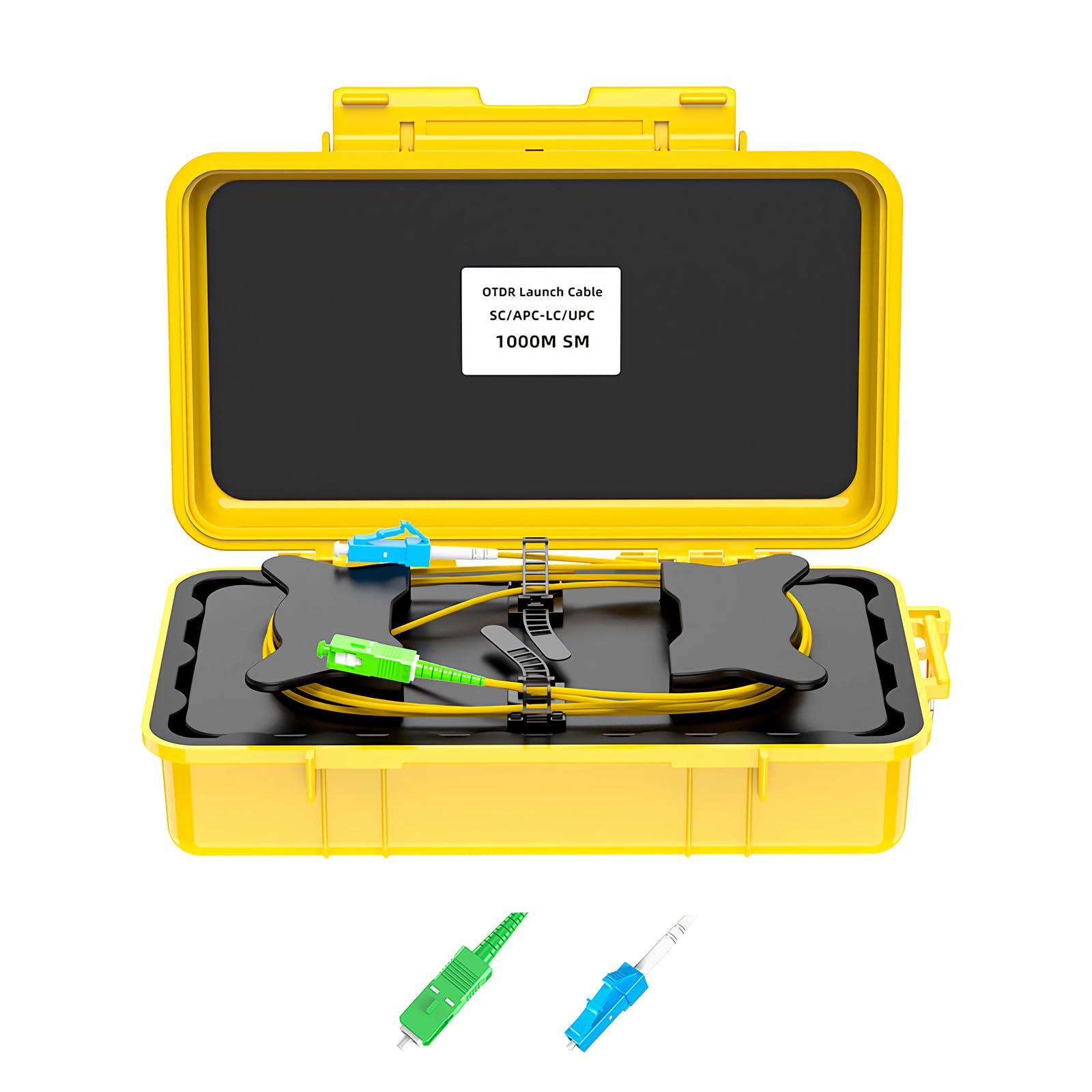 Fiber Optic OTDR Launch Cable Box, SC/APC-LC/UPC 150M FTTH Test Tool Dead Zone Eliminator - Single Mode 9/125-picture-32