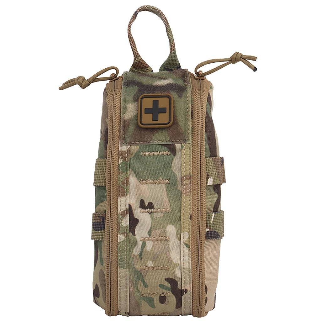 Kit de Primeros Auxilios táctico, Bolsa médica, Bolsa de Emergencia de Supervivencia MOLLE, Kits de Equipo para Exteriores, Trauma, Utilidad para Acampar, Cazar y Hacer Senderismo.