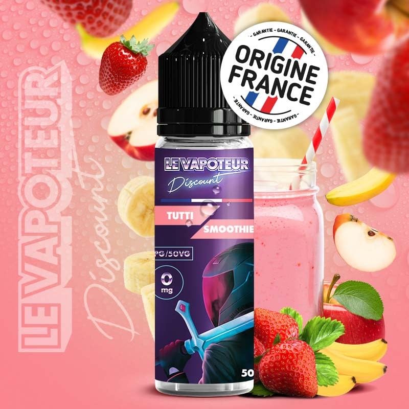 Le Vapoteur Discount - E-liquide Tutti Smoothie 50 ml - Sans nicotine ni  tabac : Amazon.fr: High-Tech