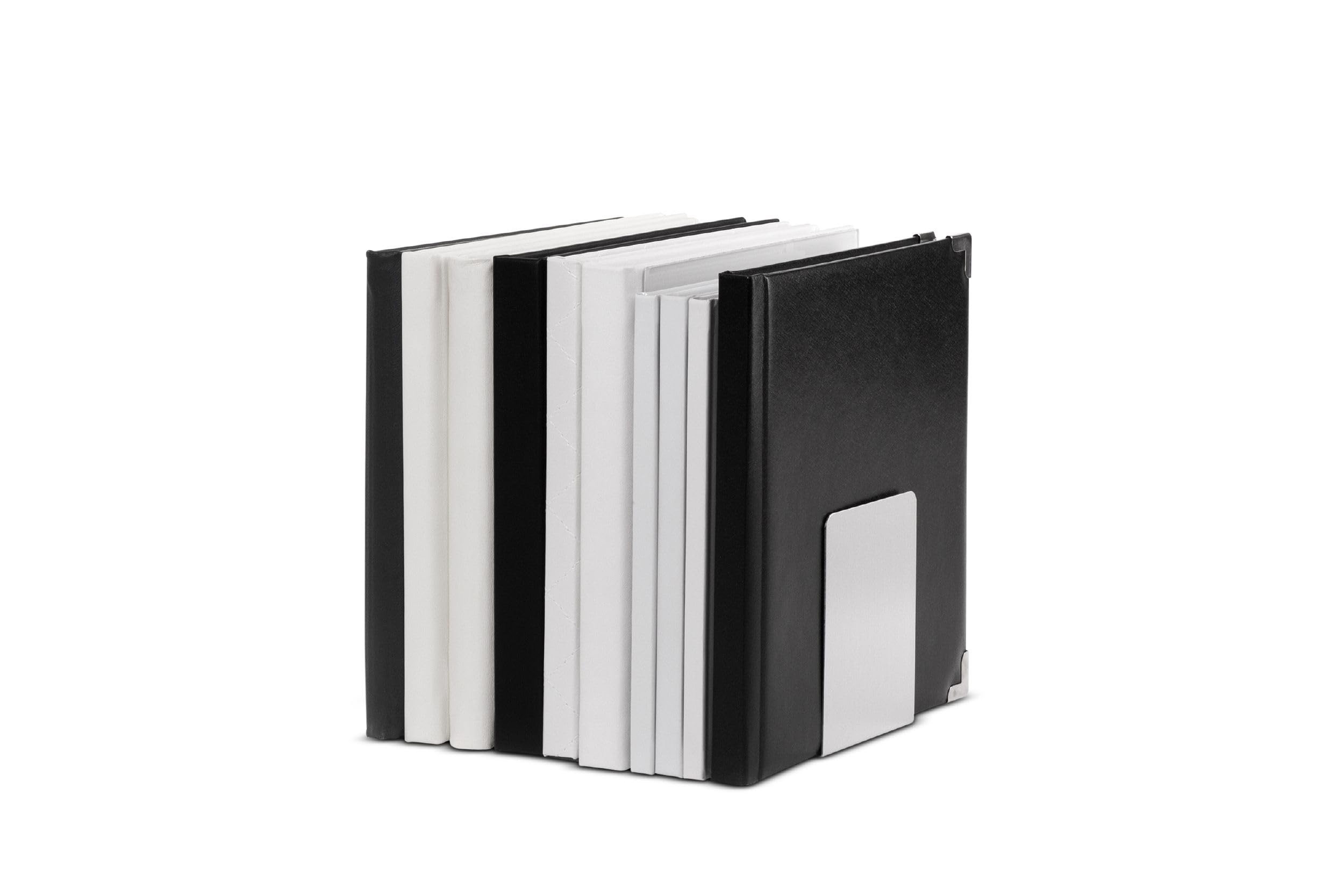 MAUL Podpórki do Książek z Aluminium, 10 X 8 X 10 Cm, Srebrne, 1 Para