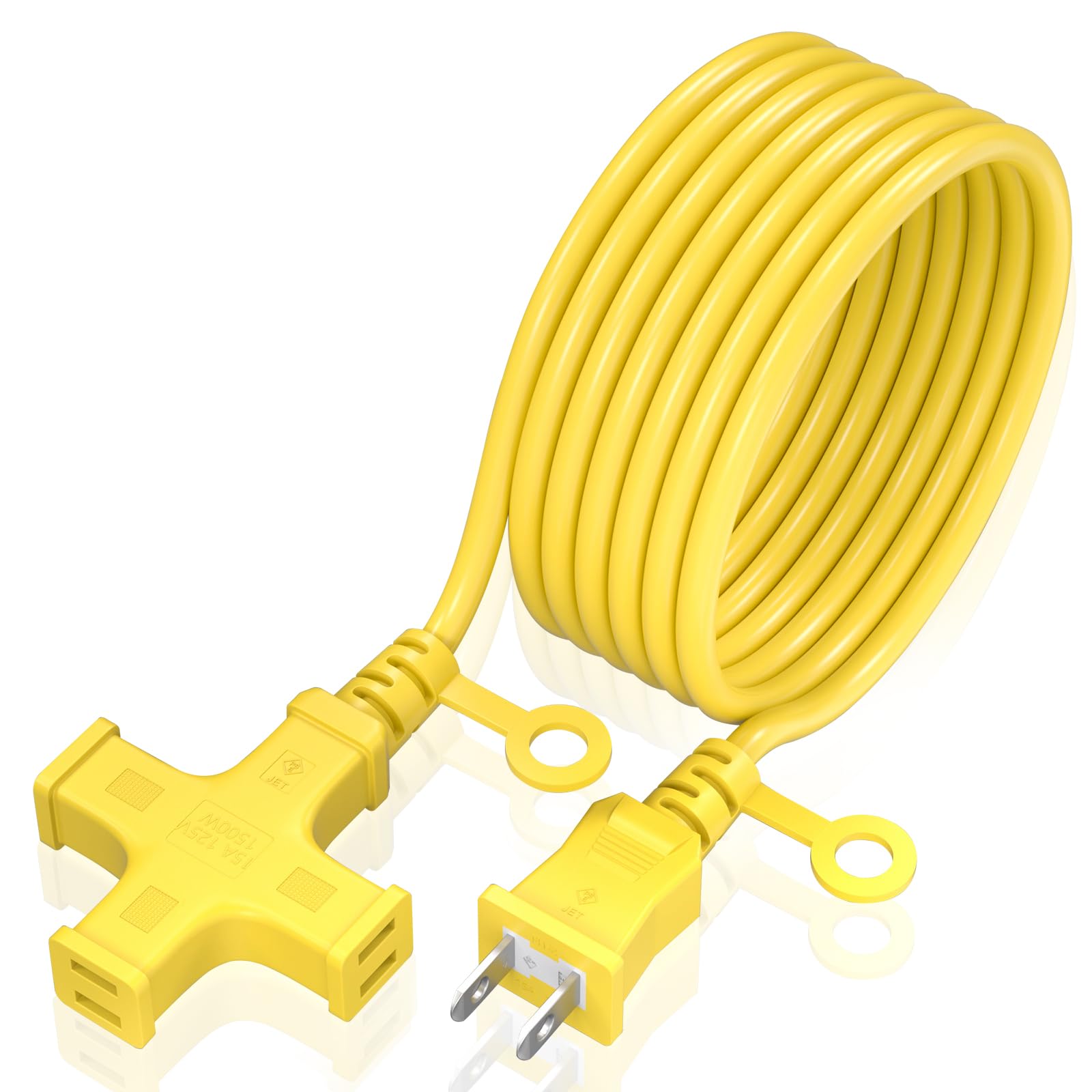 Amazon.co.jp: HITRENDS 延長コード 15m 屋外 電源タップ 3個口 3分岐