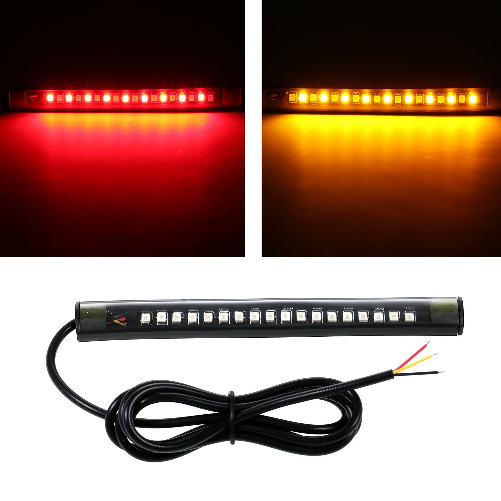 Indicatore di Direzione Indicatori di direzione per Moto Universal 1Pcs 12V Coda del rimorchio Luce di Arresto del Freno Luci della Targa a Flessibili Indicatore di direzione