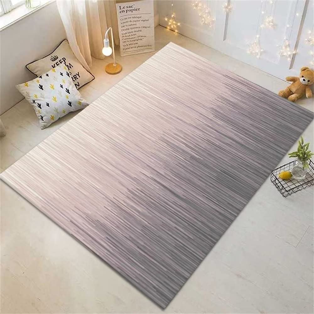 SUNYRDSM Alfombras De Habitacion Niña 60x90cm Alfombra Habitacion Moderna Alfombra de Terciopelo Gris Rosa Suave para el Dormitorio Alfombras Infantiles