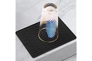 Non-Slip Silicone Dish Drying Mat: GeeRic Kitchen Countertop Protection