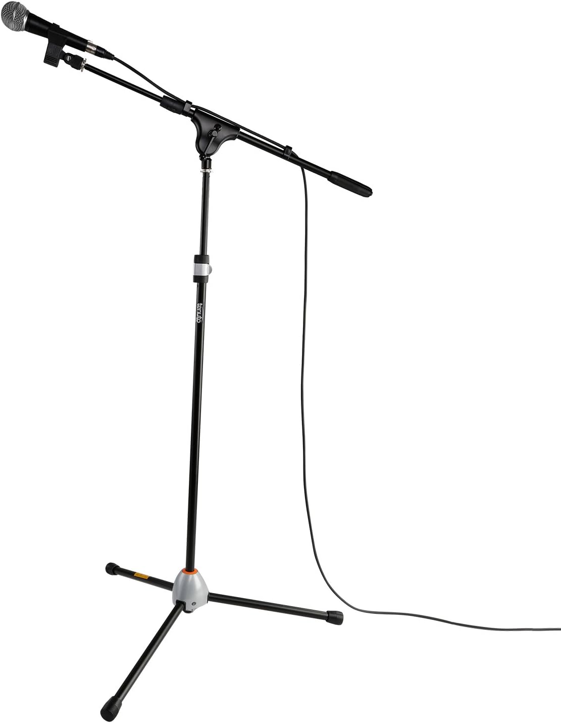 5.28ft Mic Stand Single Leg Control Tripod Boom Microphone Stand With Butterfly Clip For Audio Vocal Stage