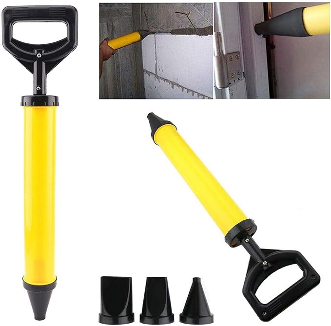 4 Nozzles Mortar Gun for Pointing, Grouting Cement Lime Applicator Tool
