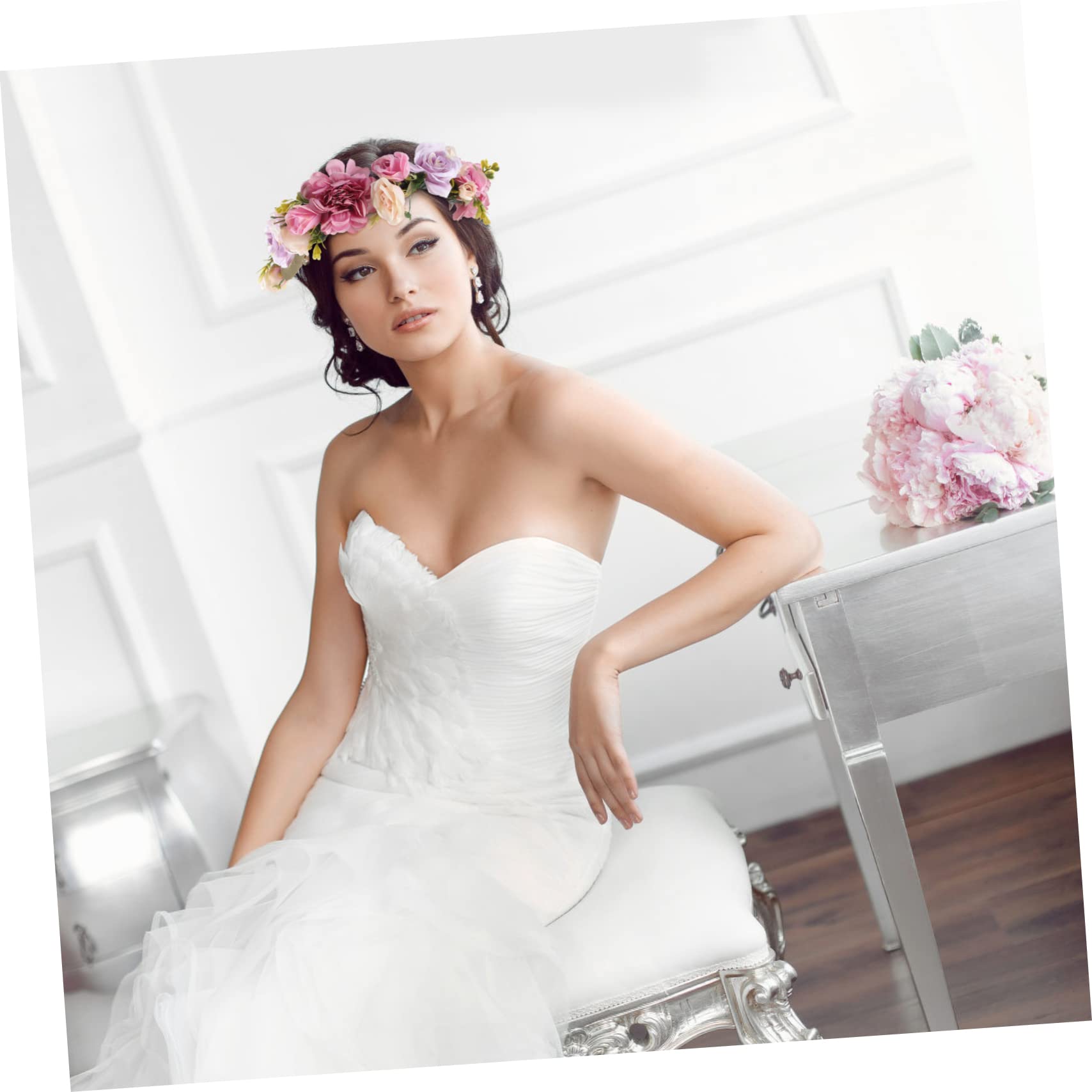 FRCOLOR 5 Stücke Braut Krone Hochzeit Kopfschmuck Stirnband Für Hochzeit Elegante Braut Kranz Stirnband