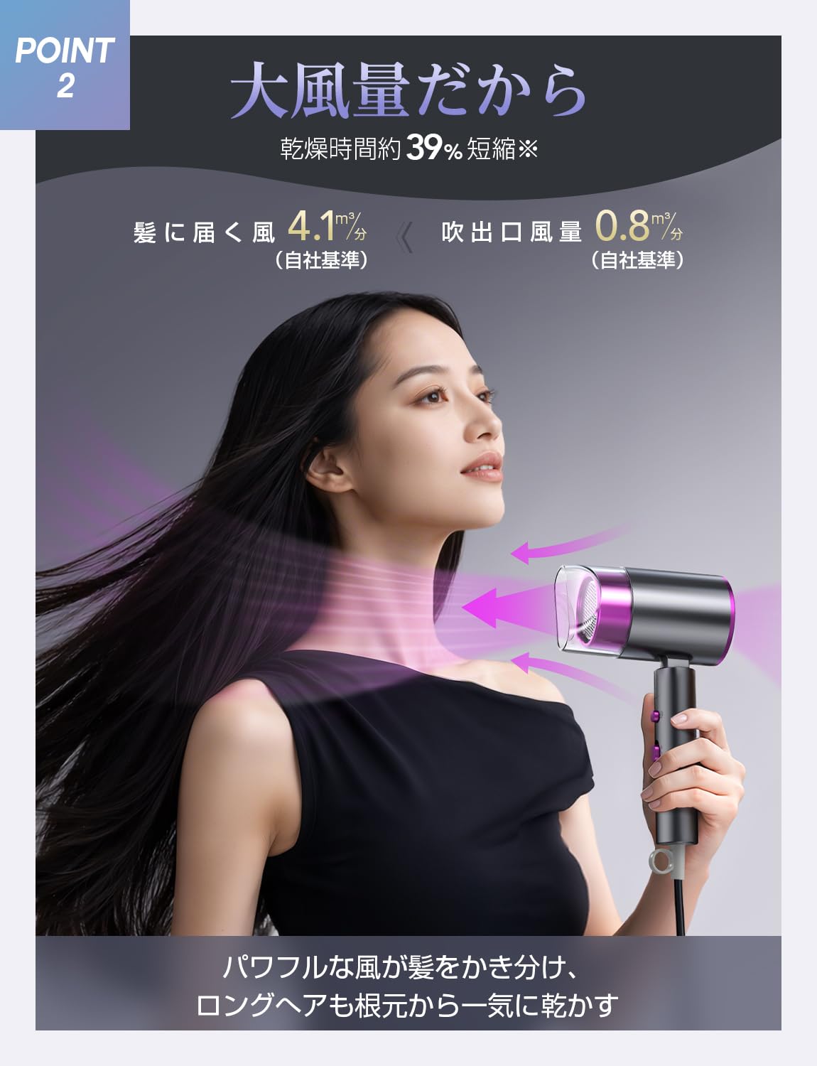Amazon.co.jp: ドライヤー 【2026年進化モデル・折り畳み式】 大風量