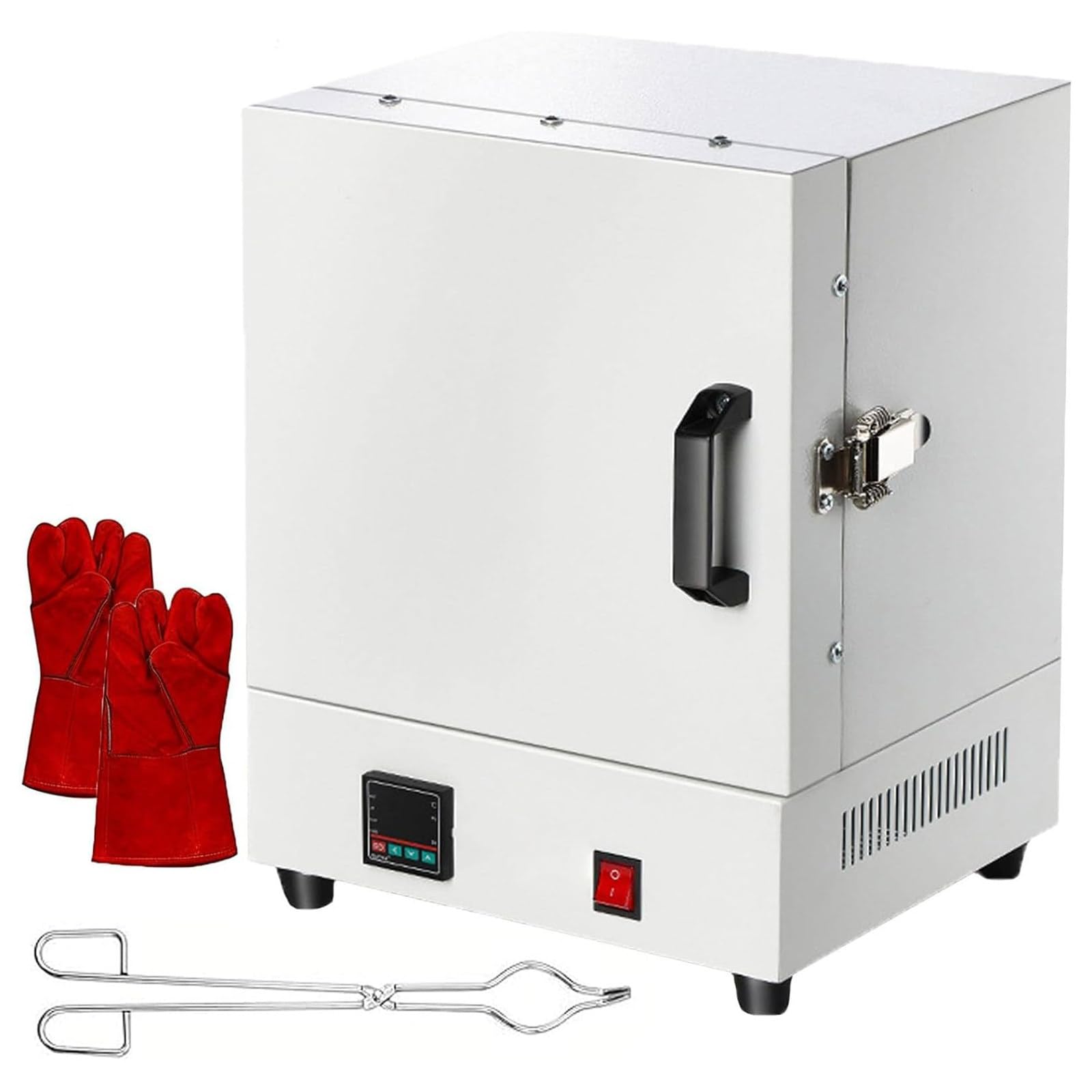 Horno de sinterización eléctrico de 2000 W para fabricación de joyas, horno de mufla de alta temperatura de 1150 ℃, horno de sinterización de laboratorio de caja de cerámica para aplicaciones cerradas
