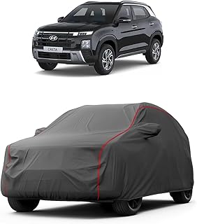 Heavy-Duty Car Cover for Compatible with Hyundai Creta (2015 to 2025 All Models) Deluxe Car Protection Cover ? Waterproof...