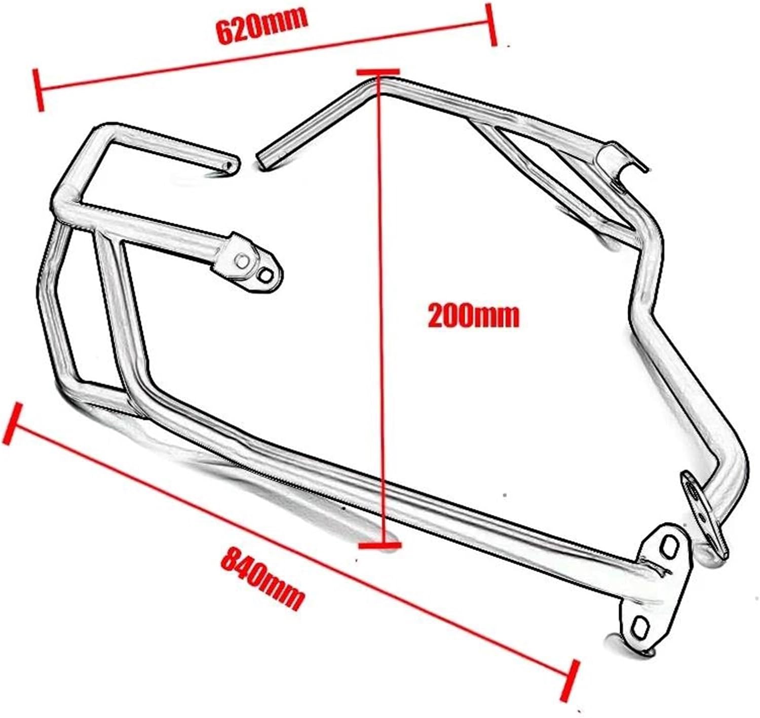 【関税込み】バイククラッシュバー に適合するベネリ TRK502 X 2017 2018 2019 2020 オートバイ落下防止プロテクター バ