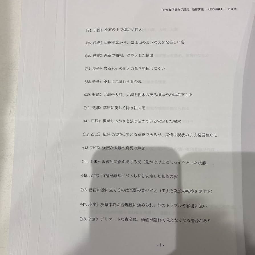 算命学　伝習院通信教育教材　 専門科　前期&後期セット 算命学 伝習院通信教育教材 専門科 前期&後期セット 算命学 伝習