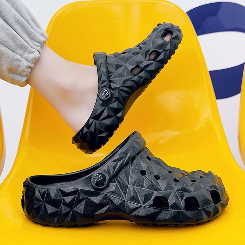 Image of Men's Everyday Use Mules Eva Clogs Slip-On Classic Flexible Casual Anti-Skid Clogs Shoes Adjustable Back Strap