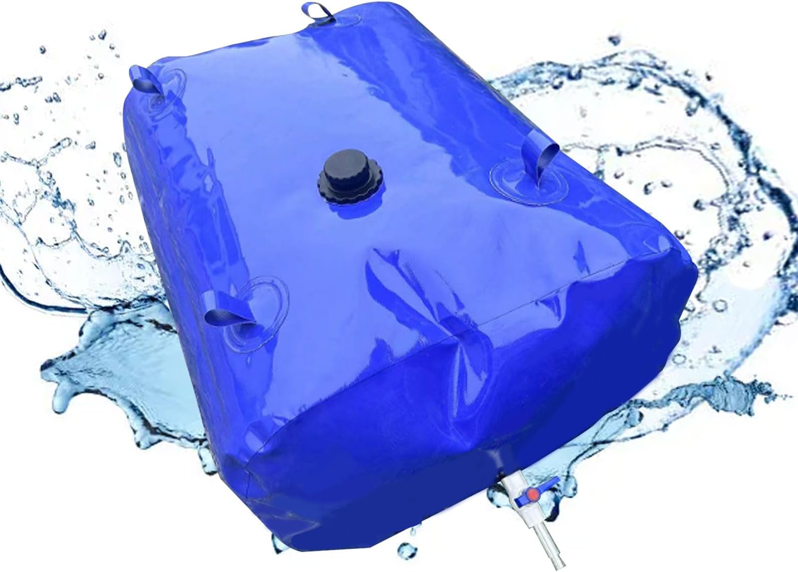 100L Outdoor Foldable Water Bladder with Tap, Large Capacity Water Tank for Garden, Camping, Barbecue, Fishing