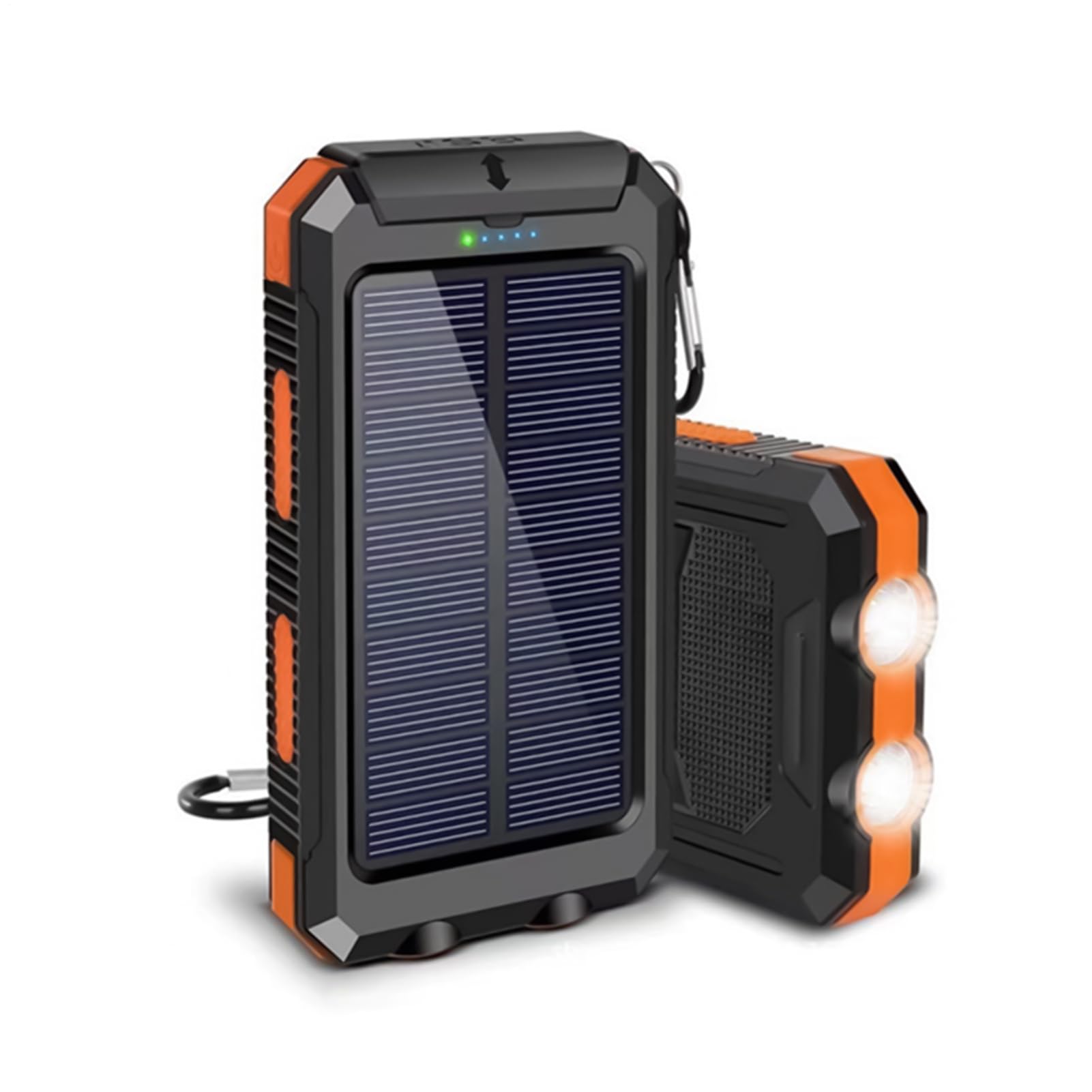 Batteria esterna solare - Power Bank 20000mAh wireless portatile | Ricarica rapida con la torcia, custodia impermeabile resistente alla polvere shock per campeggio escursionismo viaggio telefono